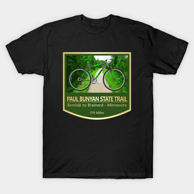 Paul Bunyan State Trail (bike2) T-Shirt by grayrider